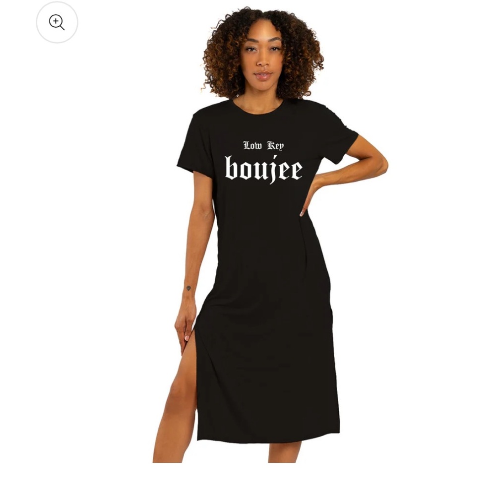 Low key boujee jersey dress